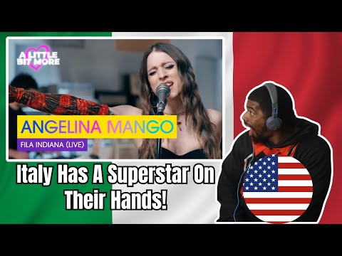 AMERICAN REACTS TO Angelina Mango - Fila Indiana (Live) | Italy 🇮🇹 | Eurovision