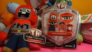 NEW TUBE HEROES COLLETION UNBOXING EXPLODINGTNT WITH TNT SHIELD AND NUNCHAKU