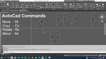 Move Copy Rotate Mirror Commands in AutoCad