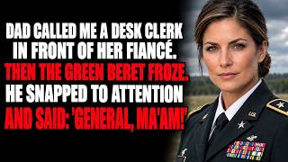 Dad Mocked Me as a “Clerk” — Until the Green Beret Saw Me and Said, “General, Ma’am!”