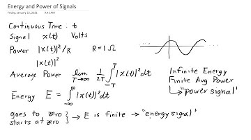 ESE 471: Signals, Power, and Energy