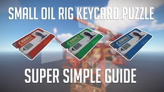 Small Oilrig Keycard Puzzle in 70 Seconds | Rust Monument Puzzles