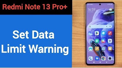 how to set data limit warning,Redmi note 13 Pro+ 5G me data limit kaise set karen