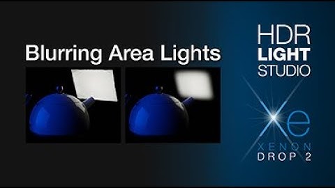 Blurring Area Lights in 3D Software