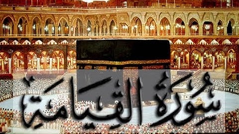 سورة القيامة مكتوبة / الشيخ محمد المحيسني | surat al qiama