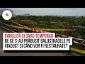 Panglică și gard temporar. De ce s-au prăbușit balustradele pe viaduct și când vor fi restaurate?