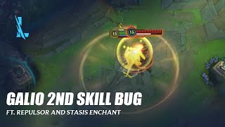 Galio Bugs 2nd Skill Ft. Repulsor & Stasis - Wild Rift