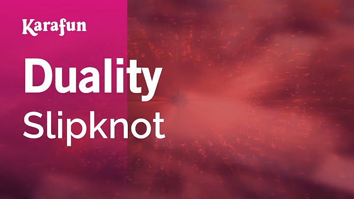 Duality Karaoke version - Karaoke performance video thumbnail