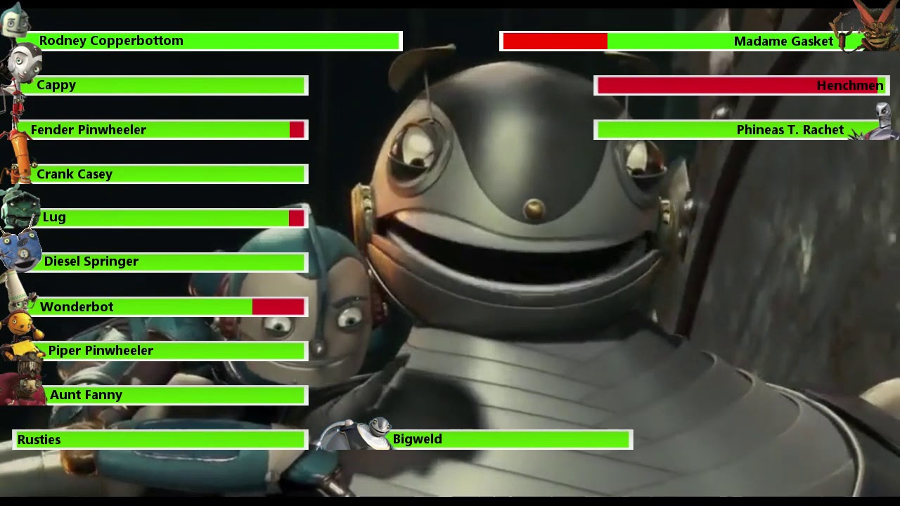 Robots Final Battle with healthbars (2/2)