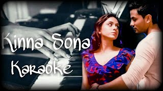 Video thumbnail of "Kinna Sona - Bhaag Johnny | Karaoke | With Lyrics"