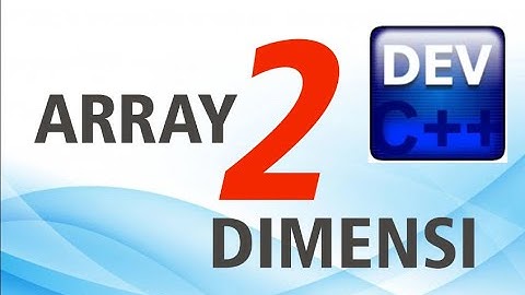 cara membuat array 2 dimensi dengan perulangan bersarang c++