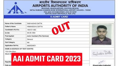 AAI Admit Card 2023 | How To Check AAI Admit Card 2023