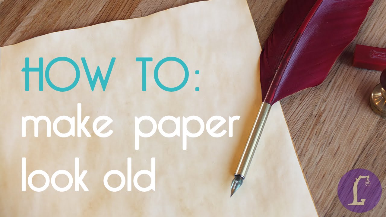 How to make paper look old | DIY Aging Paper - YouTube