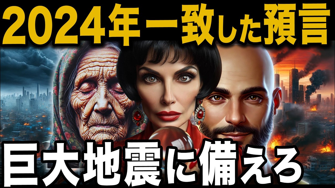一致した予言の数々！2024年は巨大地震に備えろ。予言者たちの警告とは！？【 ゆっくり解説 都市伝説 地震 予言 】 - YouTube