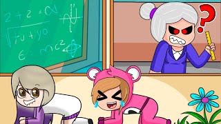 @Lyna y ELA ESCAPAN de LA PROFESORA MALVADA en la ESCUELA DE ROBLOX 😱