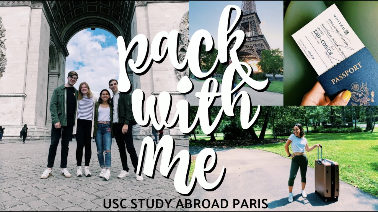 Pack With Me Usc Paris Study Abroad 2019 Youtube