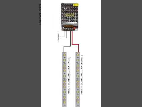 диагональное подключение светодиодной ленты