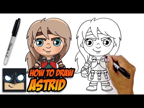 How to Draw Astrid | How to Train Your Dragon 3 (Step-by-Step)