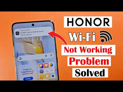 Fix wifi not working on Honor phone