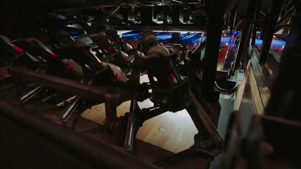 Behind the scenes bowling alley pin machine YouTube
