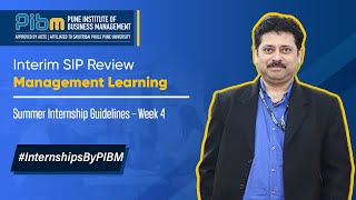 Interim Internship Review & Goal Planning: PIBM’s Summer Internship Program (SIP) Week 4