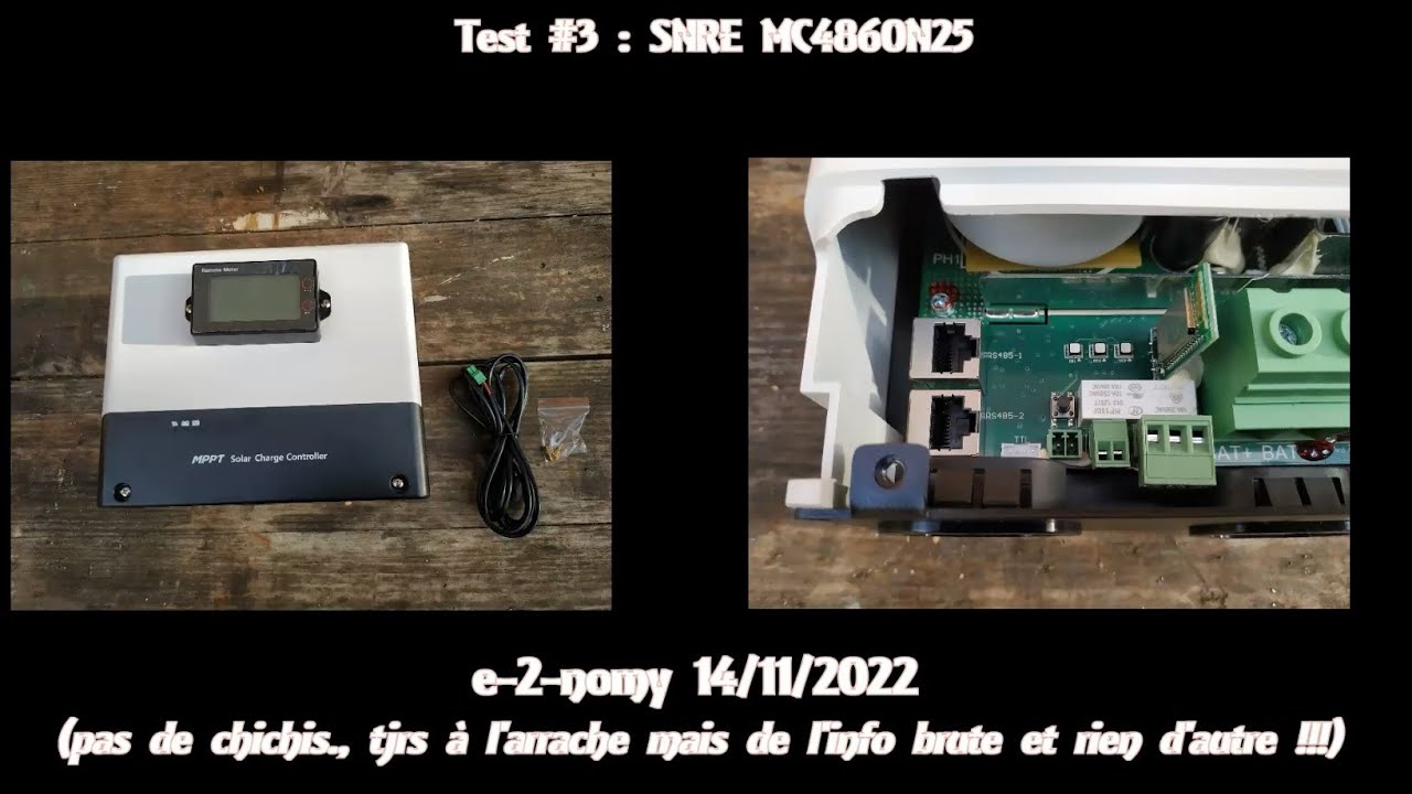 Régulateur solaire MPPT 10A SRNE