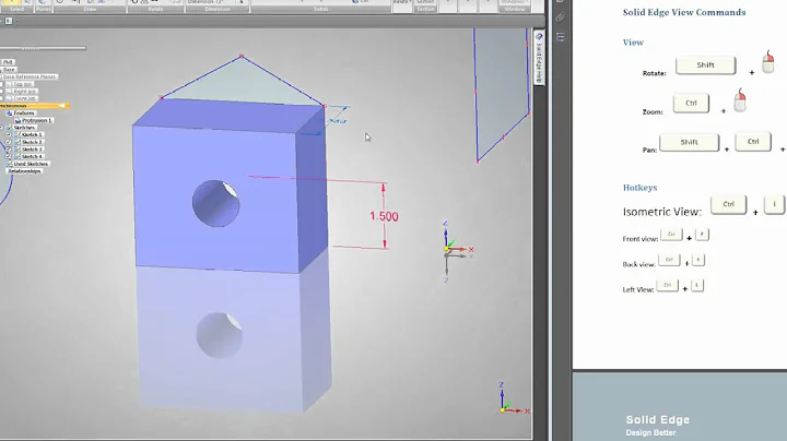 Intro to Solid Edge Online Training Lesson 1