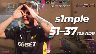 s1mple (51-37) 3463 ELO - UNSTOPPABLE IN FACEIT (MIRAGE) | CS2 DEMO POV + VOICECOMMS