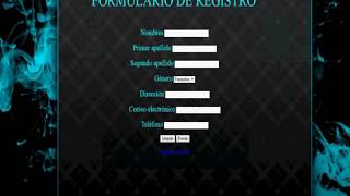 Formulario HTML guardando en Excel