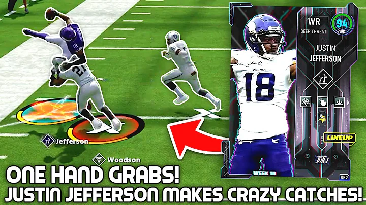 Justin Jefferson Makes CRAZY CATCHES! One Hand Gra...