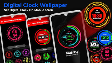 Digital clock theme with animation