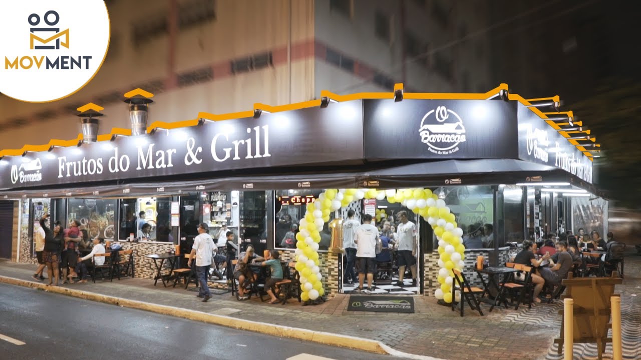 RESTAURANTE EM PRAIA GRANDE - SP (O BARRACÃO FRUTOS DO MAR) - YouTube