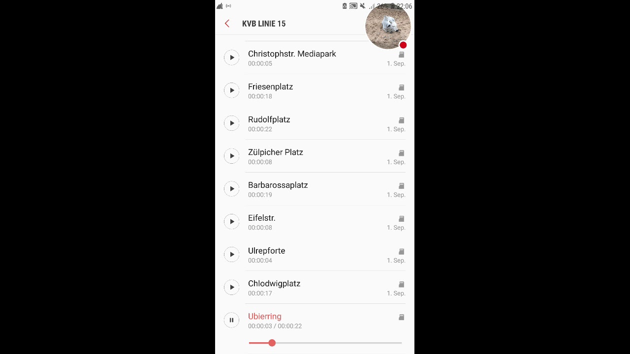 KVB Linie 15 Ubierring - Longerich Friedhof