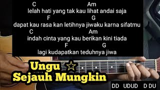 Kunci Gitar Sejauh Mungkin - Ungu  (Tutorial Untuk Pemula ) By DE Kunta