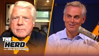 Jimmy Johnson speaks on Jerry Jones not making a deal with Dak, talks Cam \& Mahomes | NFL | THE HERD