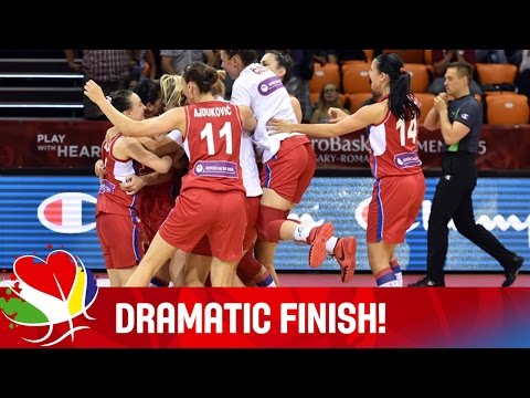 Incredible Finish Between Slovak Republic and Serbia - EuroBasket Women 2015