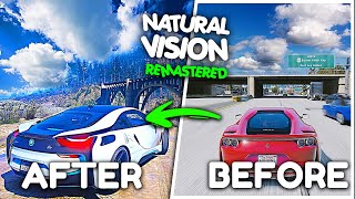 🔥How To Install  Natural Vision Remastered Graphics Mod In GTA 5 - 2022 [ Visual V & NVR Mod ]