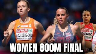 Woman 800m Final Birmingham 2026 European Athletics Championships!