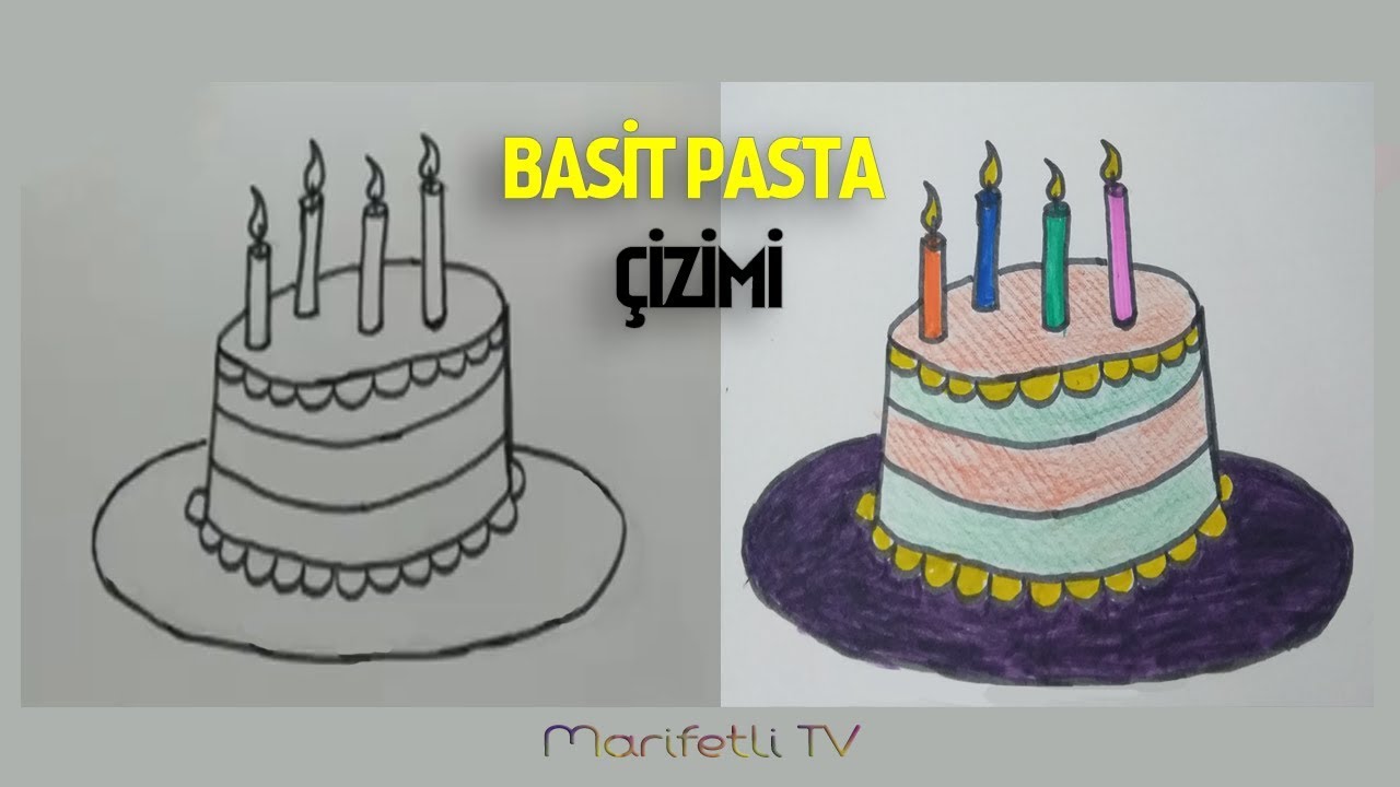 Kolay Pasta Cizimi Pasta Nasil Cizilir Youtube