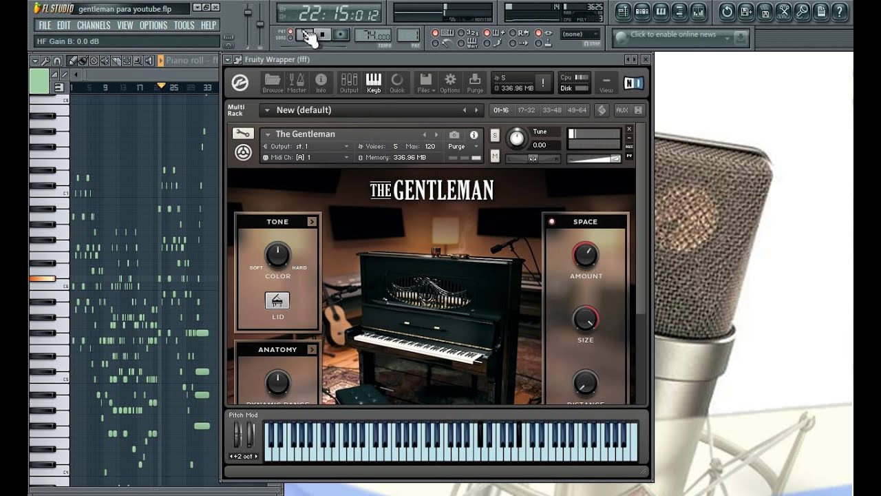 BALADA EN PIANO HECHA EN EN FL STUDIO | NI GENTLEMAN | PRODUCCIONES ...