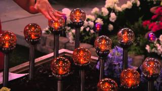 Compass Home Set of 6 Mercury Glass Solar Pathlights with Sandra Bennett