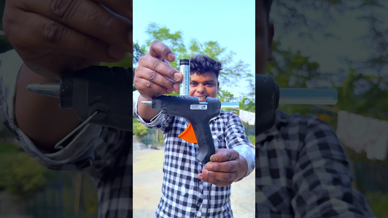 Making Homemade 12V DC Glue Gun ⚡🛠️#shots #project #experiment #diy #sujanexperiment