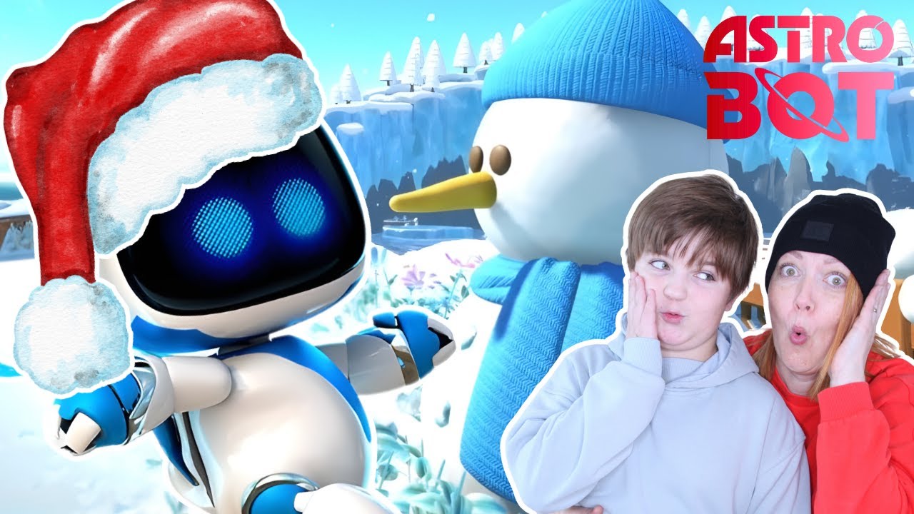 Зимние уровни ASTRO BOT | Геймплей с Имой и Джесси