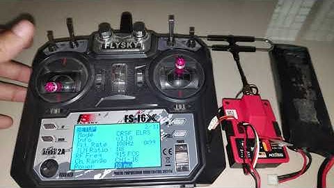 Flysky FSI6X Open TX ExpressLRS Settings Menu Demo with R9M ELRS