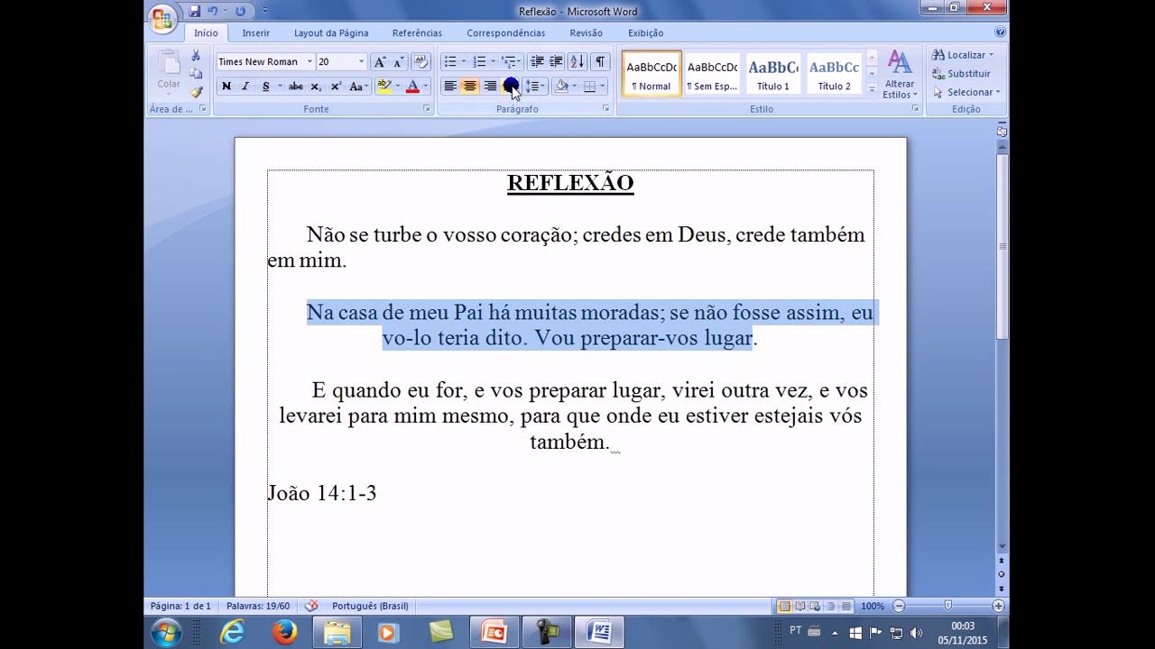 Word 2007 - Formatação Básica no Documento - YouTube