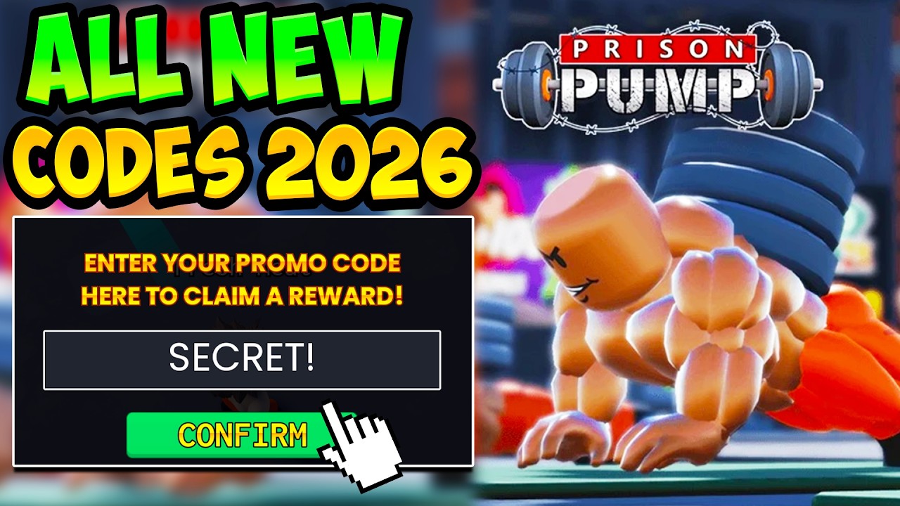 ALL WORKING PRISON PUMP CODES ROBLOX All New Prison Pump Codes 2026 