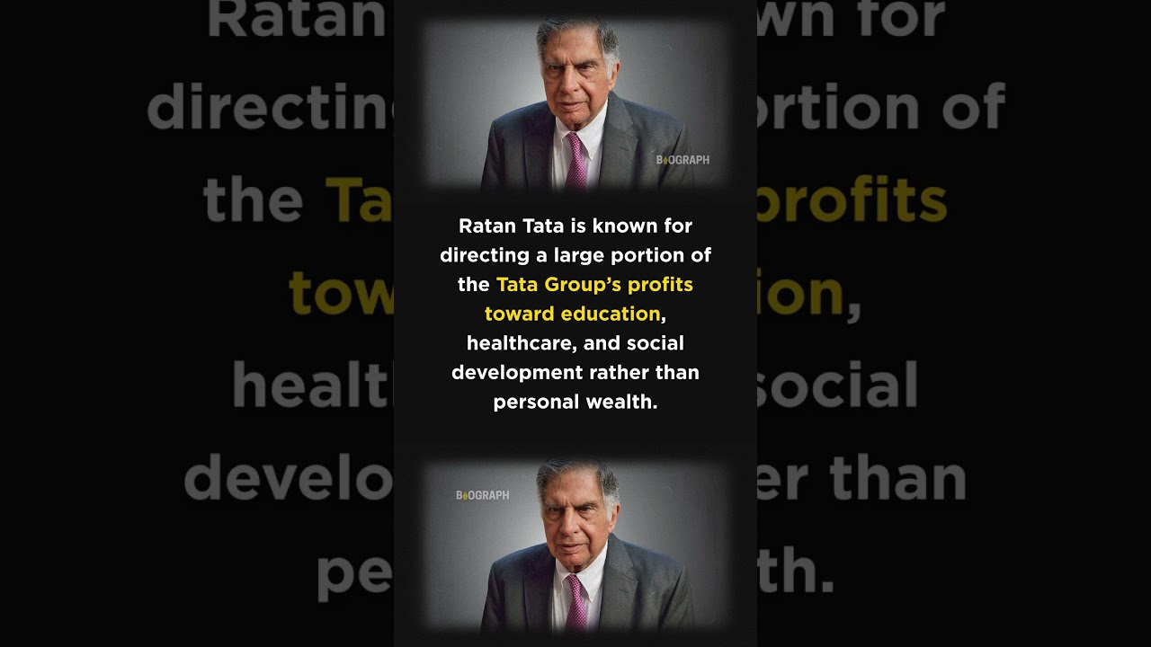 Ratan Tata Donated Most of His Wealth to Society 