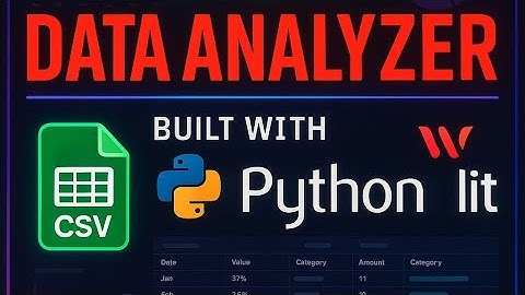 I Made a CSV Data Analyzer with Python & Streamlit!