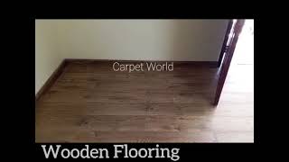 Wooden laminated Flooring By Carpet World..