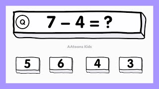 Math Quiz for Kids | Math for Kids | Addition, Subtraction, and Multiplication Quiz for Kids by AAtoons Kids 429,539 views 11 months ago 9 minutes, 59 seconds